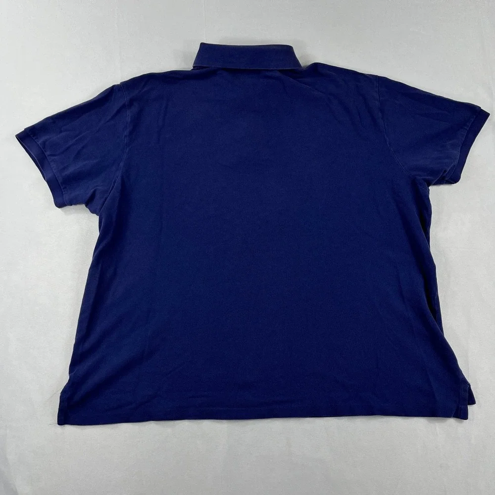 Polo Ralph Lauren Polo Shirt Navy Blue Short Sleeve Big & Tall Mens 2XB